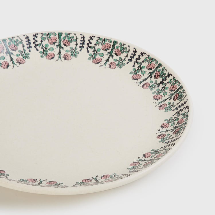 Fiesta Beige Printed Stoneware Side Plate - 18cm