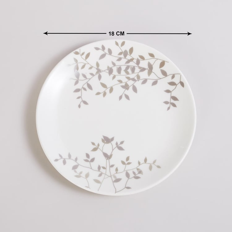Fiesta White Printed Bone China Side Plate - 18cm