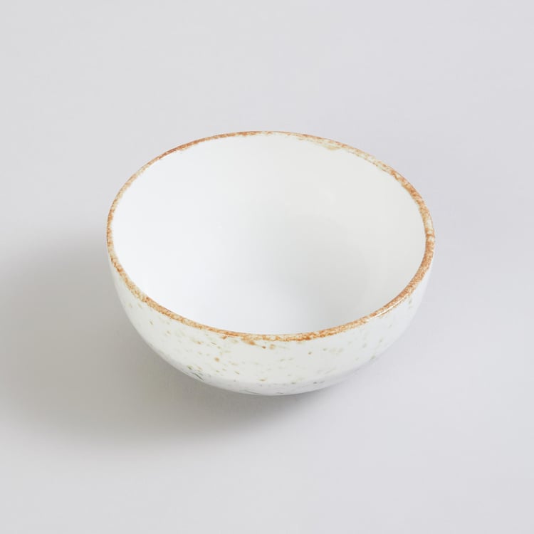 Fiesta-Pike Pastel White Printed Bone China Serving Bowl - 215ml