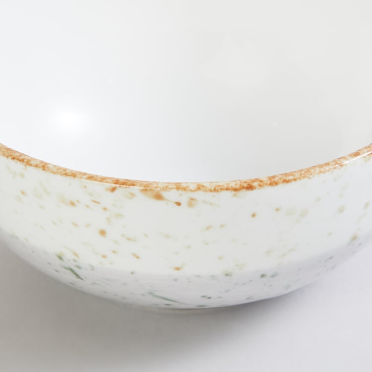 Fiesta-Pike Pastel White Printed Bone China Serving Bowl - 215ml