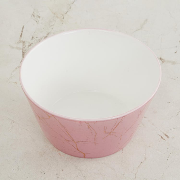 Fiesta-Zeno Pink Printed Bone China Serving Bowl - 470ml