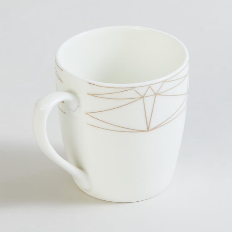 Fiesta Lea Multicolour Printed Bonechina Mug - 180ml