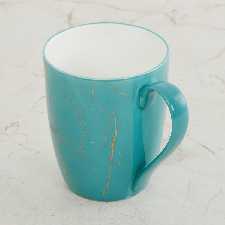 Fiesta-Zeno Blue Printed Bone China Coffee Mug - 340ml
