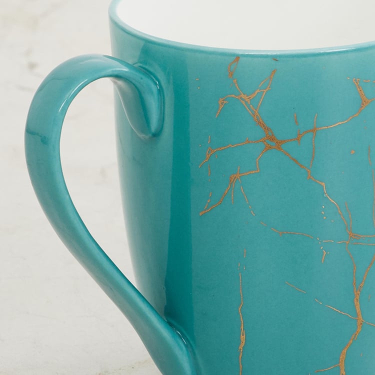 Fiesta-Zeno Blue Printed Bone China Coffee Mug - 340ml