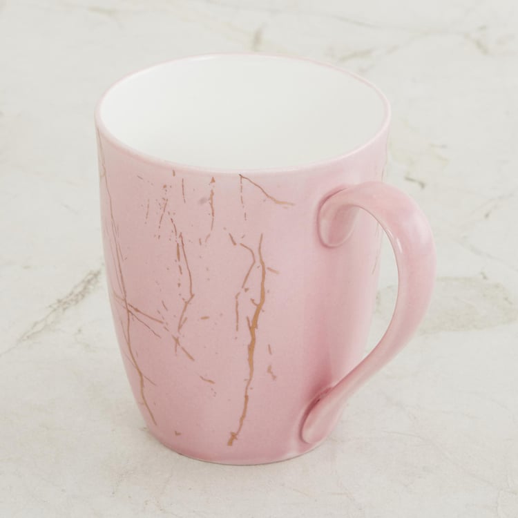 Fiesta-Zeno Pink Printed Bone China Coffee Mug - 340ml