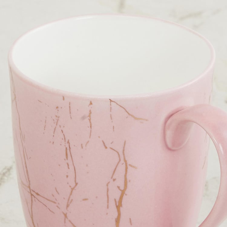 Fiesta-Zeno Pink Printed Bone China Coffee Mug - 340ml