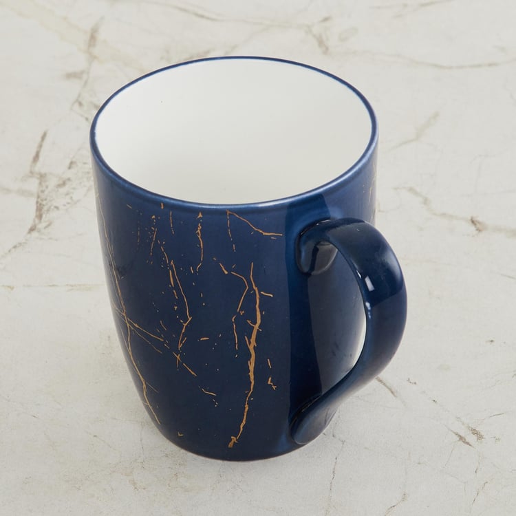 Fiesta-Zeno Blue Printed Bone China Coffee Mug - 340ml