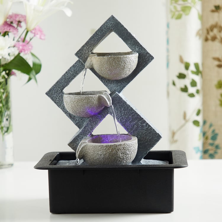 Buy Alpine Polyresin Diya Fountain - 30x22x39cm from Home Centre at ...