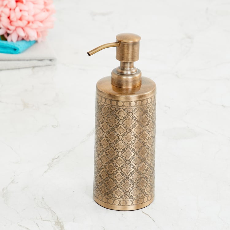 Panama Legacy Antique Gold Metal Soap Dispenser - 260ml