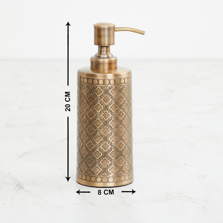 Panama Legacy Antique Gold Metal Soap Dispenser - 260ml