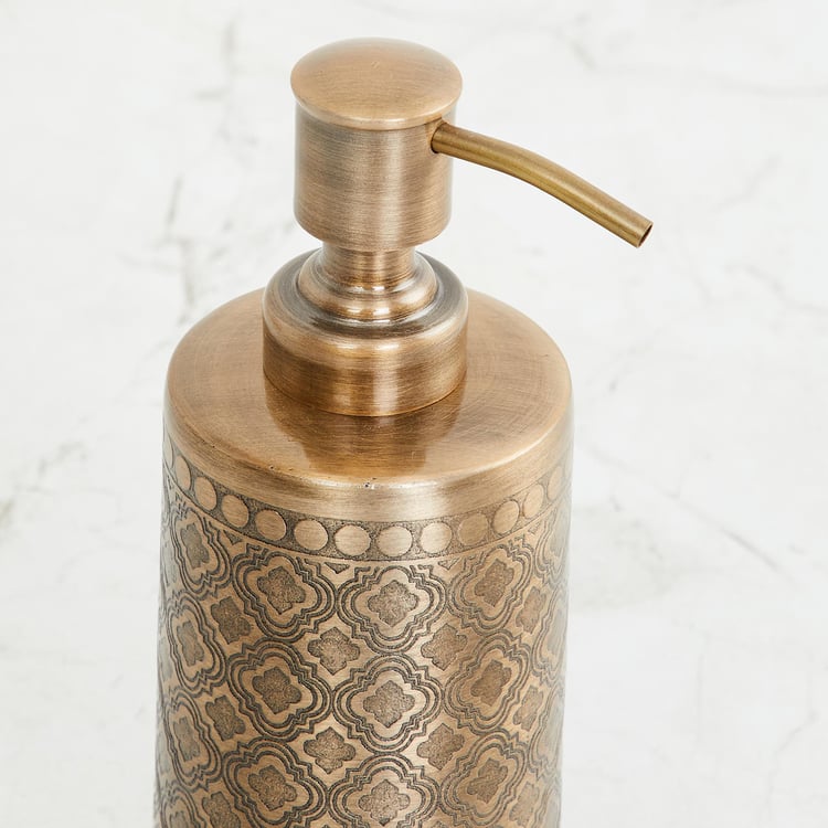 Panama Legacy Antique Gold Metal Soap Dispenser - 260ml