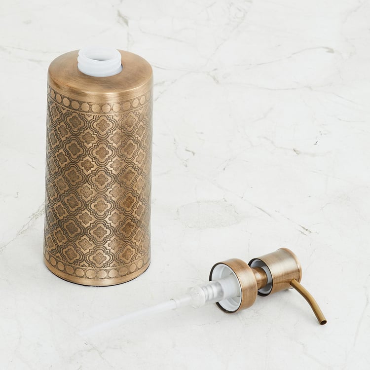 Panama Legacy Antique Gold Metal Soap Dispenser - 260ml