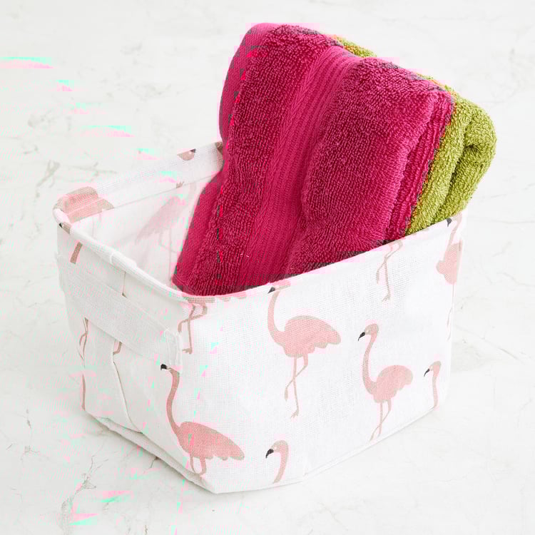 Corsica Slate Polyester Storage Basket