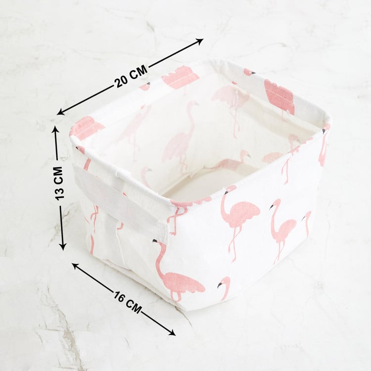 Corsica Slate Polyester Storage Basket