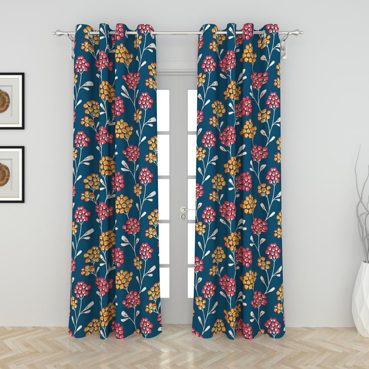 Everyday Essentials Set of 2 Printed Semi-Blackout Door Curtains