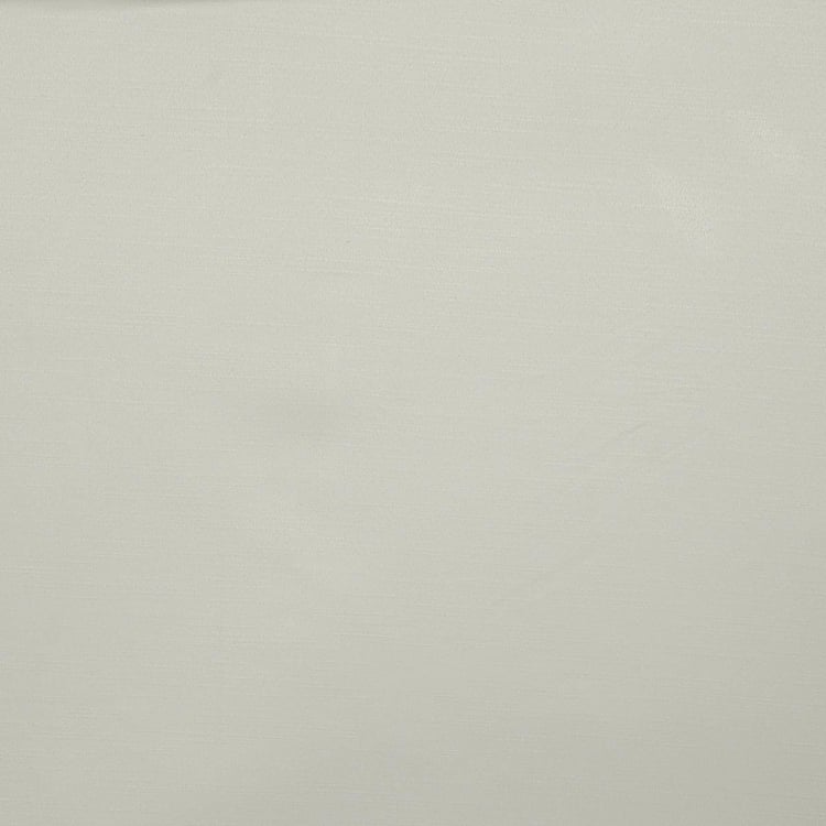 Marshmallow Off-White Solid Blackout Door Curtains - 120x225cm - Set of 2