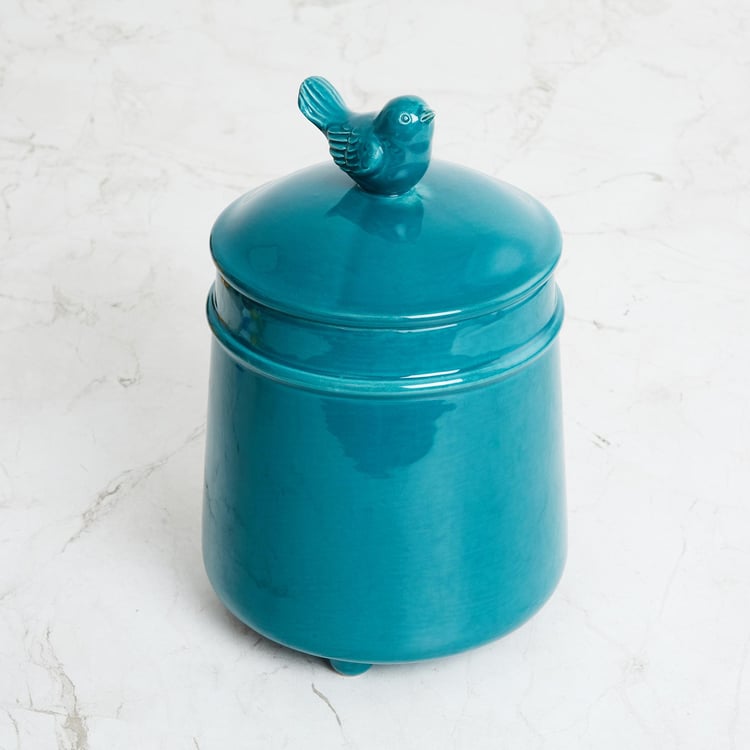 Splendid Ceramic Bird Decorative Jar