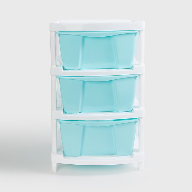 Omnia Polypropylene Multi-Purpose 3-Tier Drawers