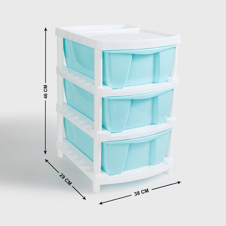 Omnia Polypropylene Multi-Purpose 3-Tier Drawers