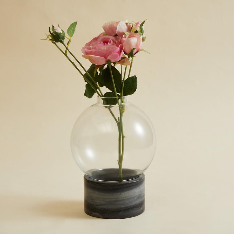 Eternity Marble and Glass Circular Vase