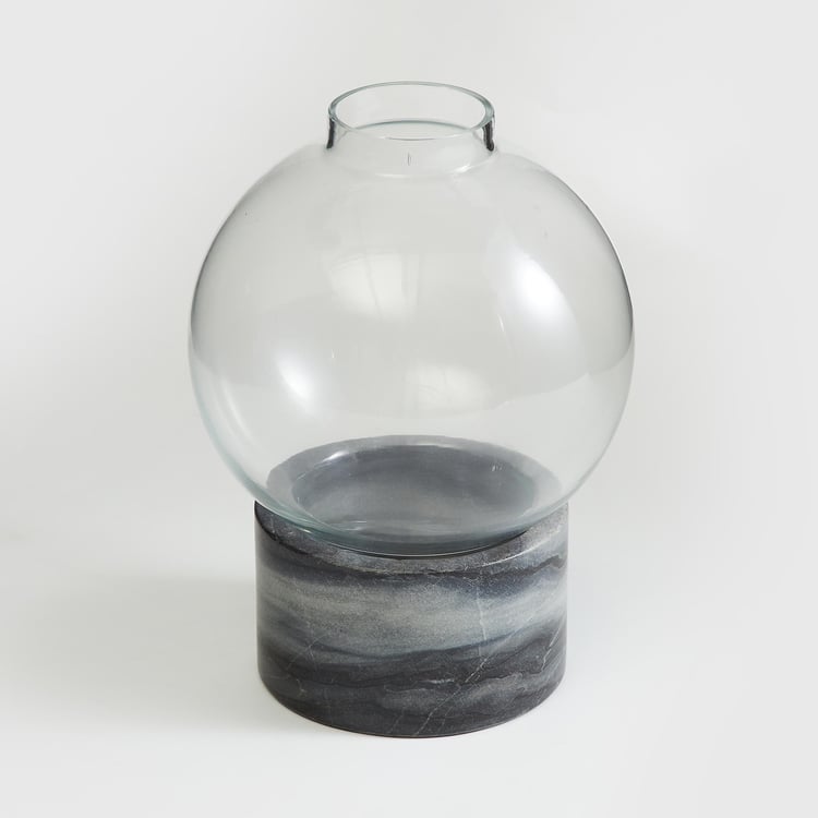 Eternity Marble and Glass Circular Vase