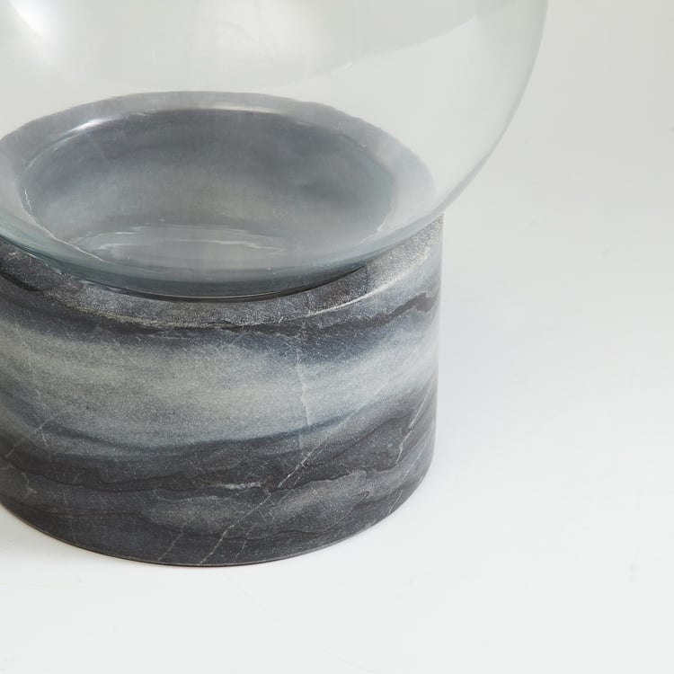 Eternity Marble and Glass Circular Vase