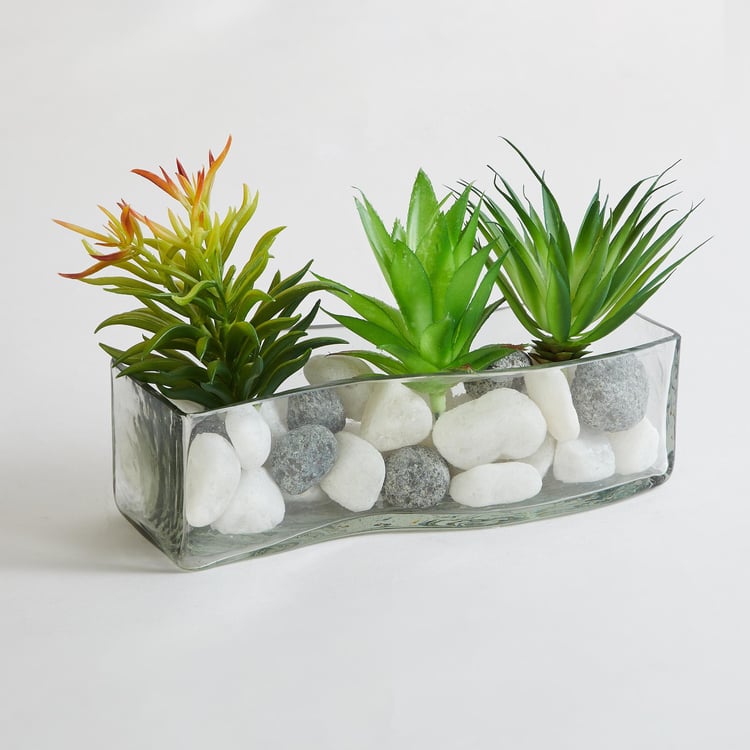 Contour Glass Decorative Tray