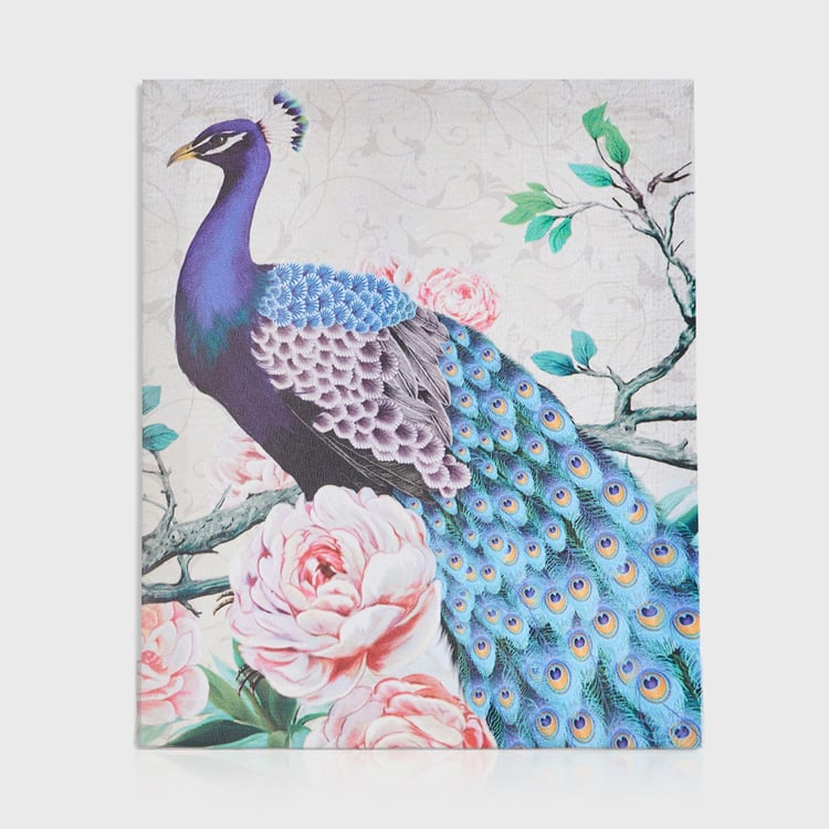 Abbey Peacock Set of 2 Canvas Picture Frames - 25x30cm