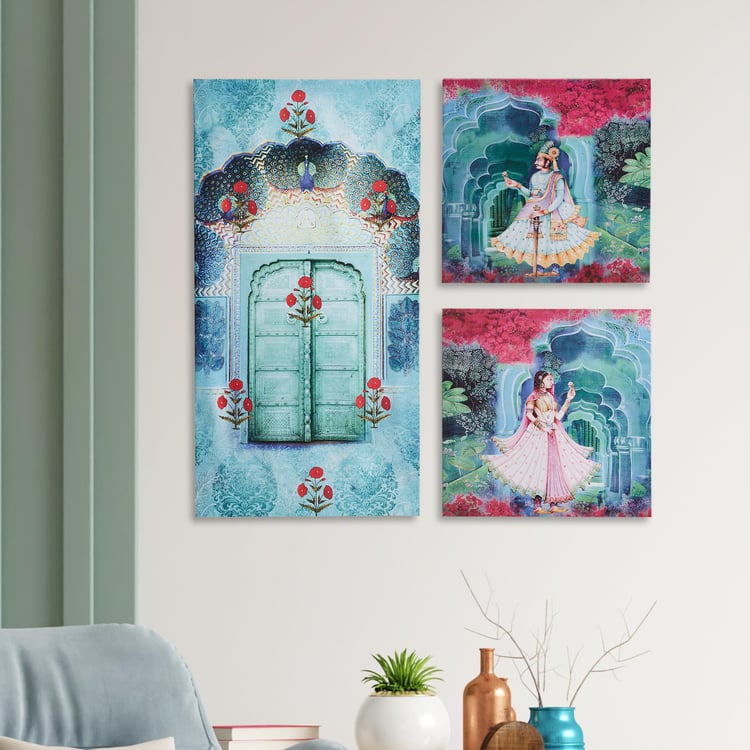 Abbey Set of 3 Canvas Picture Frames - 35x70cm