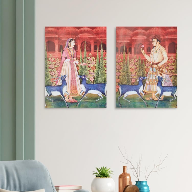 Abbey Set of 2 Canvas Picture Frames - 30x40cm