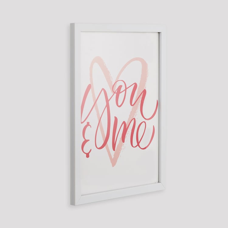 You and Me MDF Picture Frame - 33x43cm