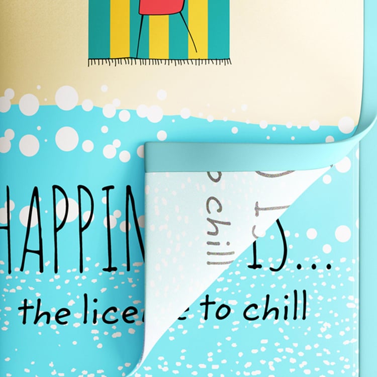 Buy PORTICO Happiness Is Multicolour Printed Microfibre Single