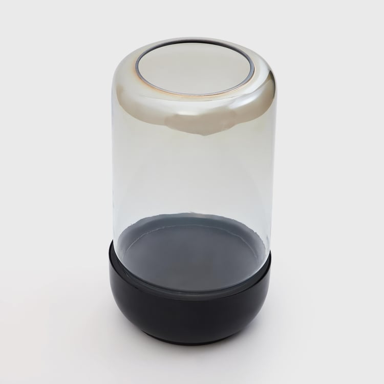 Splendid Glass Vase with Metal Holder