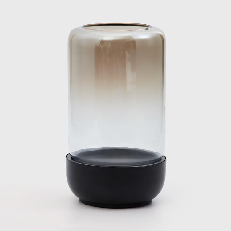 Splendid Glass Vase with Metal Holder