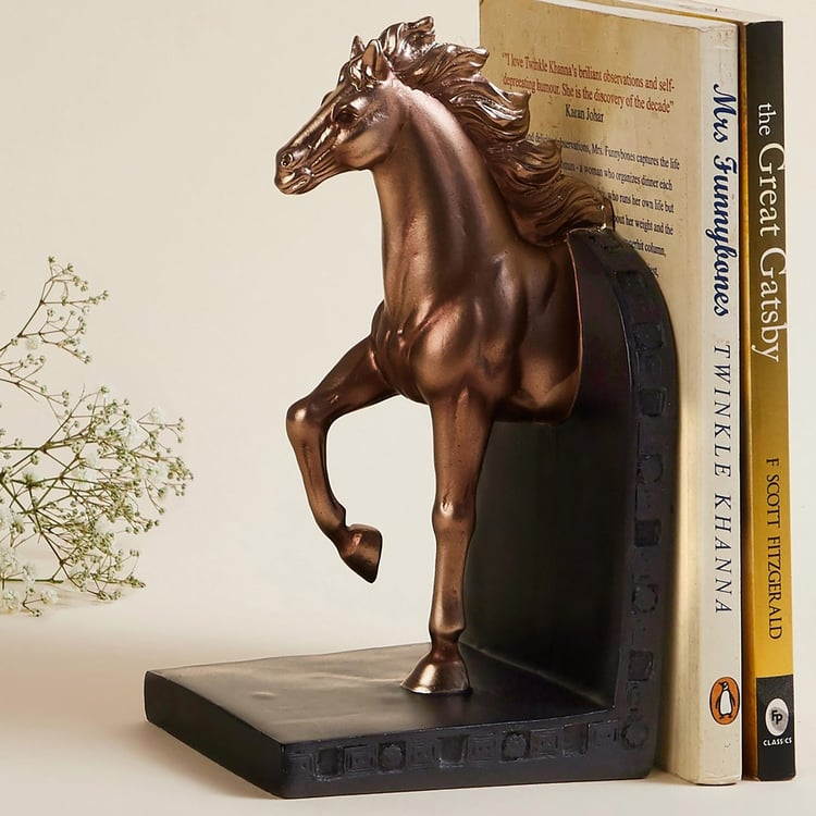 Jaguar Ceramic Horse Book End