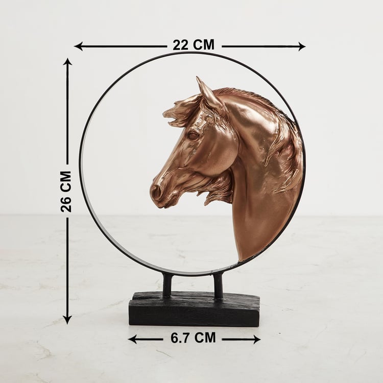 Jaguar Polyresin Horse Figurine