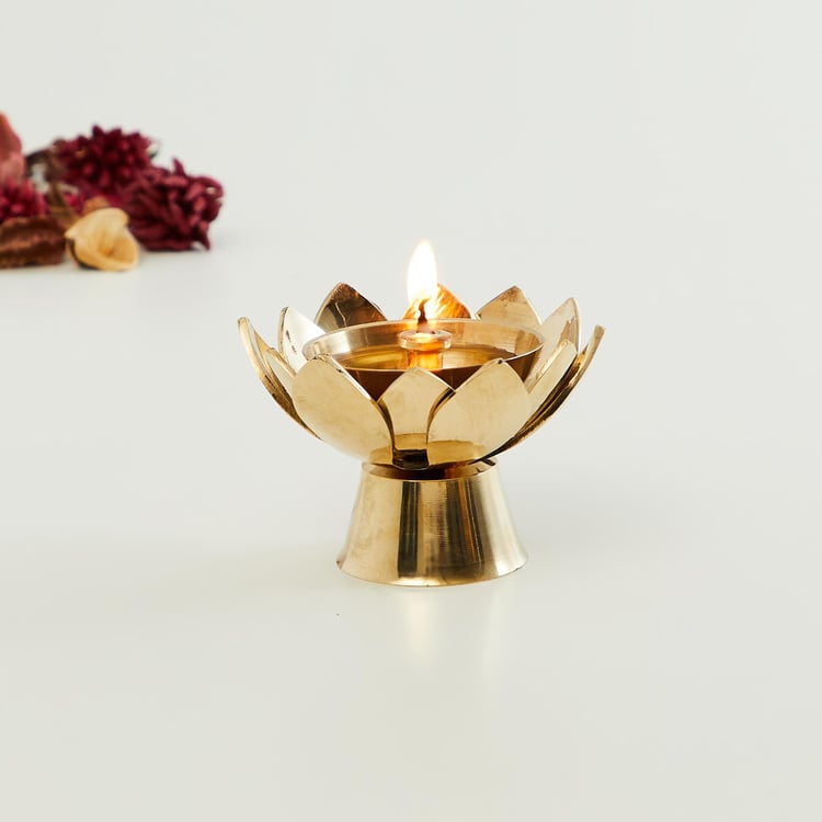 Upasana Metal Petal Diya