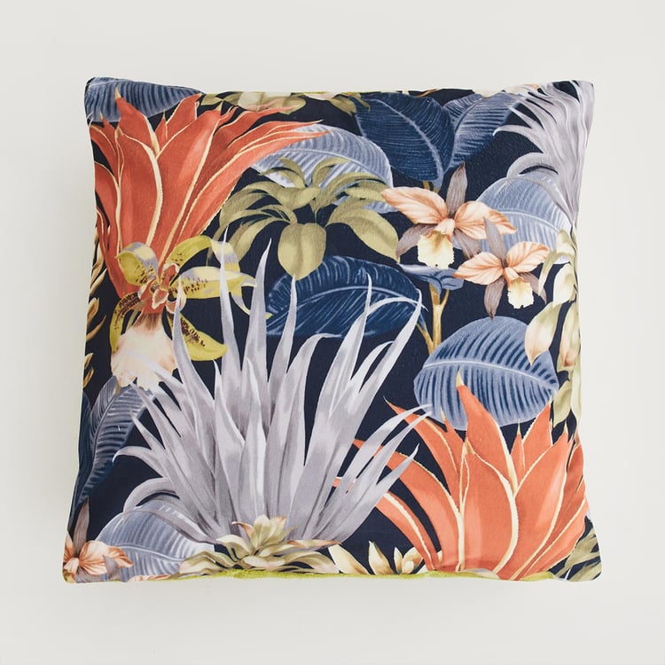 Brilliance Blue Printed Cushion Cover - 40x40cm