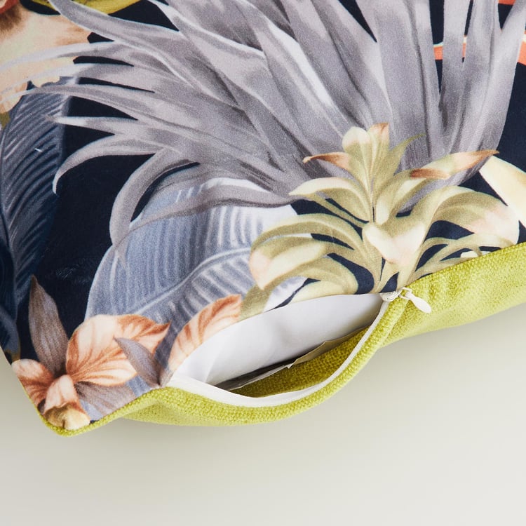 Brilliance Blue Printed Cushion Cover - 40x40cm