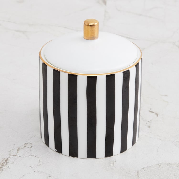 Andrey Charlie Bone China Striped Sugar Pot - 180ml