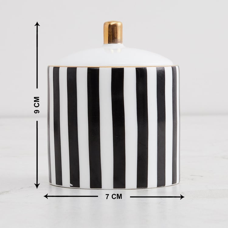 Andrey Charlie Bone China Striped Sugar Pot - 180ml