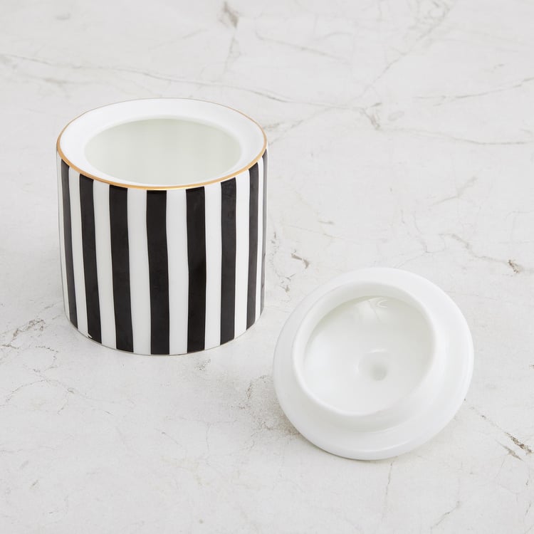 Andrey Charlie Bone China Striped Sugar Pot - 180ml