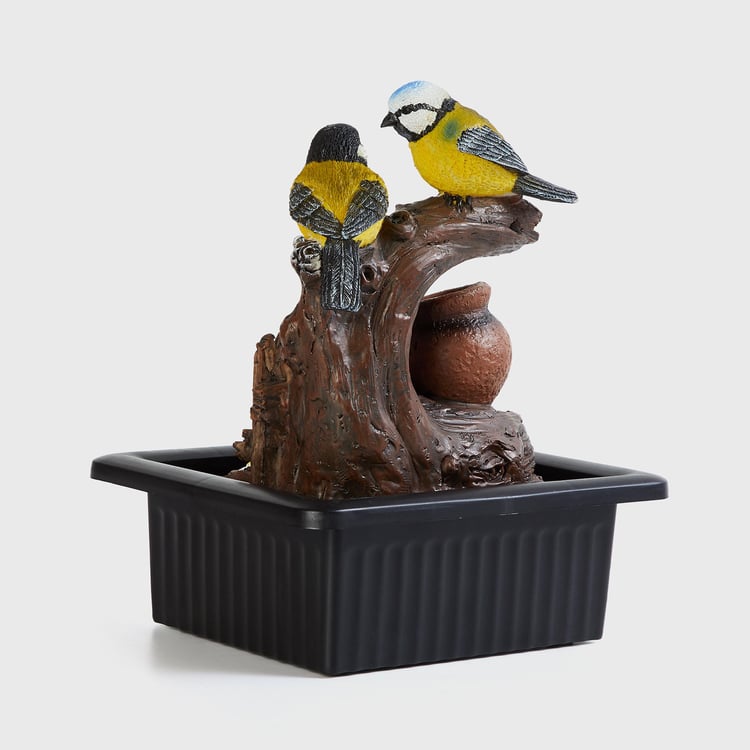 Corsica Cascade Polyresin Birds Fountain - 21x17x25cm