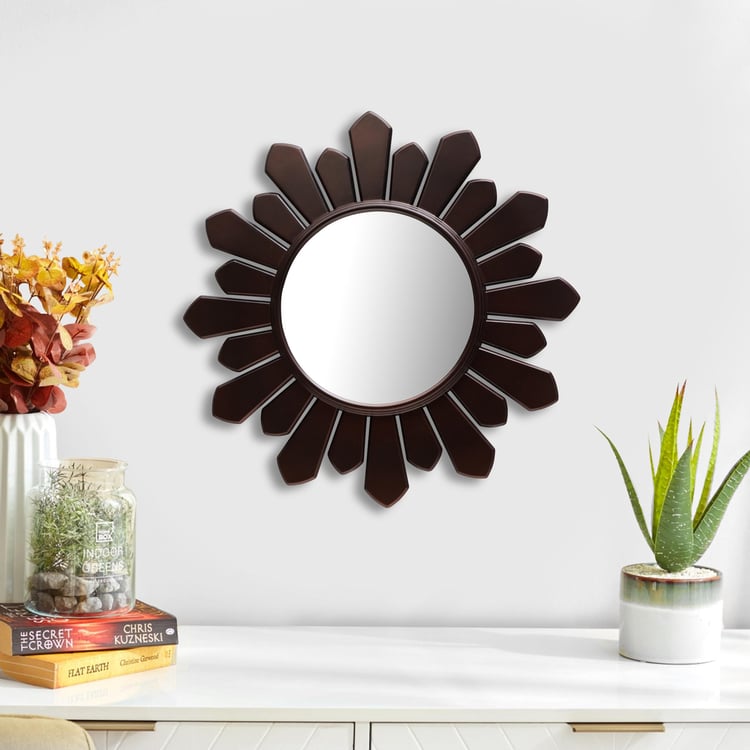 Corsica Reflection Round Decorative Mirror - 39.4cm