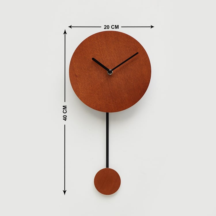 Corsica Telsa Pendulum Wall Clock - 40x20cm