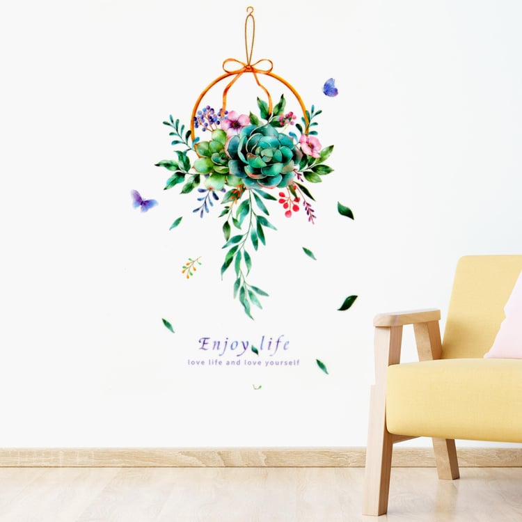 Corsica Slate Flower Wall Decal