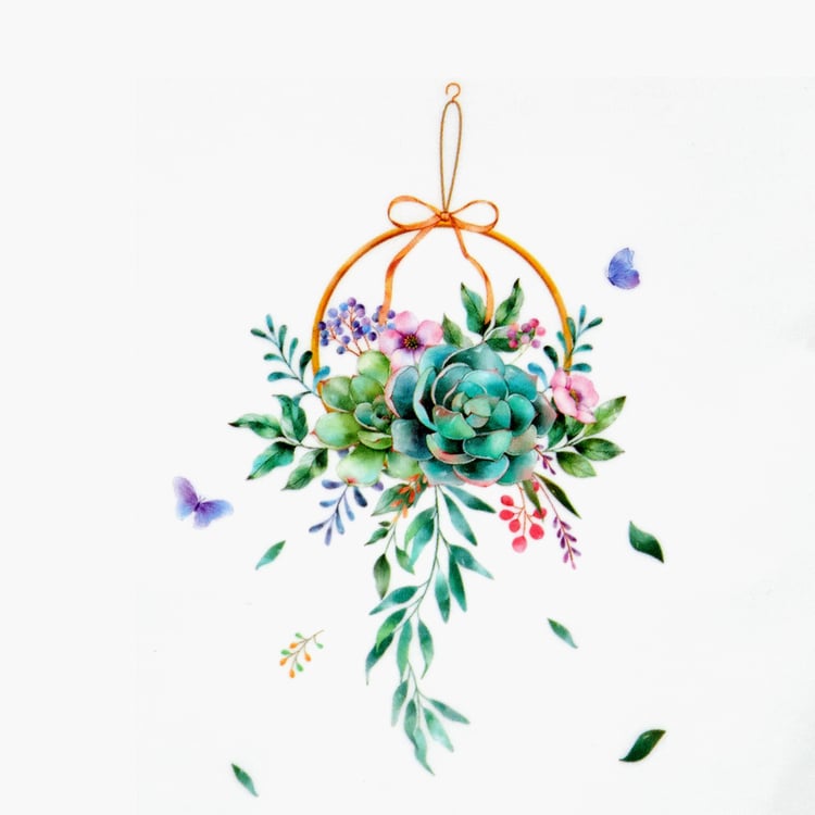 Corsica Slate Flower Wall Decal