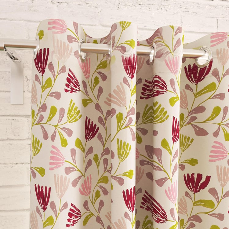 My Room Set of 2 Printed Semi-Blackout Door Curtains