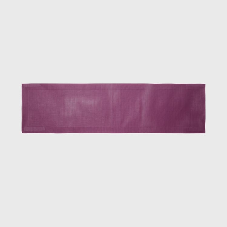 Colour Connect Purple Solid Table Runner - 30x120cm