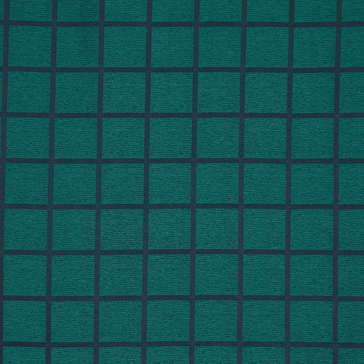 Medley Set of 2 Checked Semi-Blackout Door Curtains